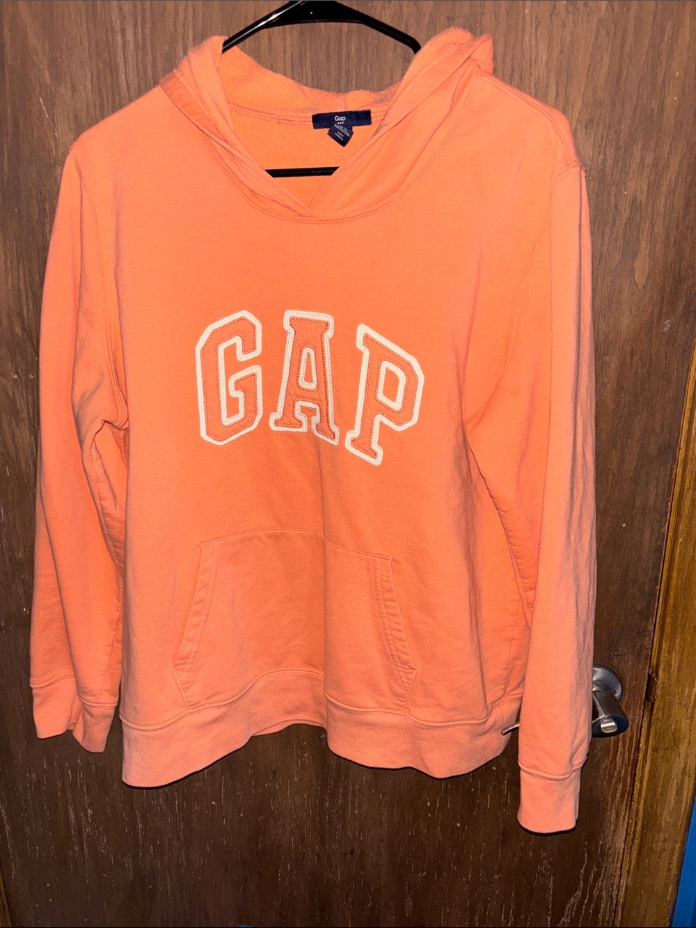 GAP Orange Pullover Sweatshirt with Navy Tag